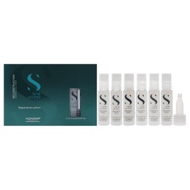 Alfaparf Milano Semi Di Lino Reconstruction Reparative Lotion for Damaged Hair - Professional Salon Quality - Includes 6 Vials - Repairs, Provides Shine and Softness - 2.64 fl. oz.