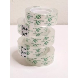 Unbranded Clear Transparent Stationary Tape 3/4 in x 1000 in,1 inch Core 5 packs per order