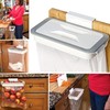 Wooden and Plastic Bin Bag Holder Waste Separator