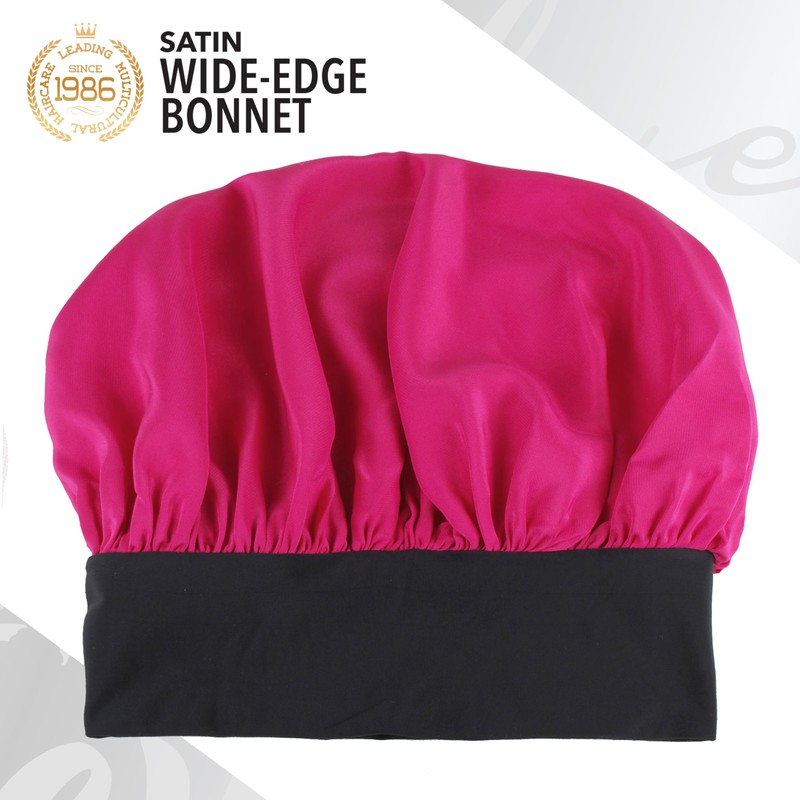 Firstline Firstline evolve fuchsia satin wide edge bonnet, Pink