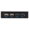 3.5 Inch Front Panel USB3.0 Hub High Speed 4 Port