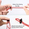 sourcing map 100pcs Plastic Spring Cord Locks Stopper Double Hole