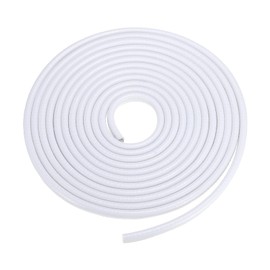 METALLIXITY Edge Trim (Fits 3/64"-3/32" Edge 14.76Ft/4.5Meter Length), U Shape Rubber Edge Seal Trims Protector Edge Guards with Metal Clips - for Car Door, White