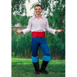 Plus Size Little Mermaid Prince Eric Deluxe Men's Costume 3X, Multicoloured, 3X