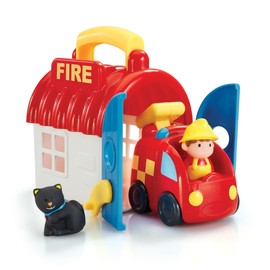 HappyLand Take And Go Fire Station For Children From 18 Months To 5 Years Early Learning Centre Fire Engine Toys Figures Playset Gift Kids Elc Toys Elc Happy Land Set