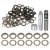 sourcing map 100pcs Grommet Tool Kit 17mm Copper Grommet Eyelet