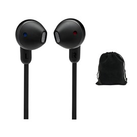 JBL Tune 215BT Wireless Earbud Headphones - Bluetooth 5.0, 16-Hour Battery Life, Pure Bass Sound, Multi-Point Connection, Voice Assistant Support, Tangle-Free, Comfort-Fit Earbuds, Includes Pouch