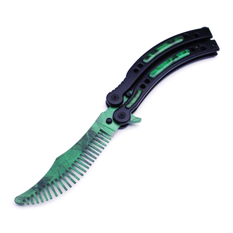 Foldable Comb Stainless Steel Butterfly Exercise Training Comb Styling Tools