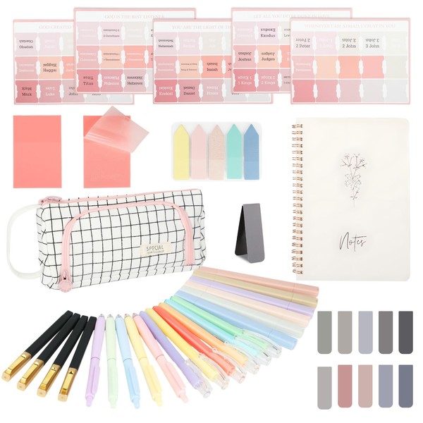 41 Pcs Bible Journaling Kit, Bible Study Kit, No Bleed