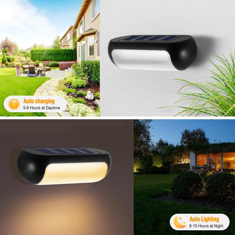 Kinberry Solar Security Lights Outdoor Motion Sensor - Warm/Cool Outdoor