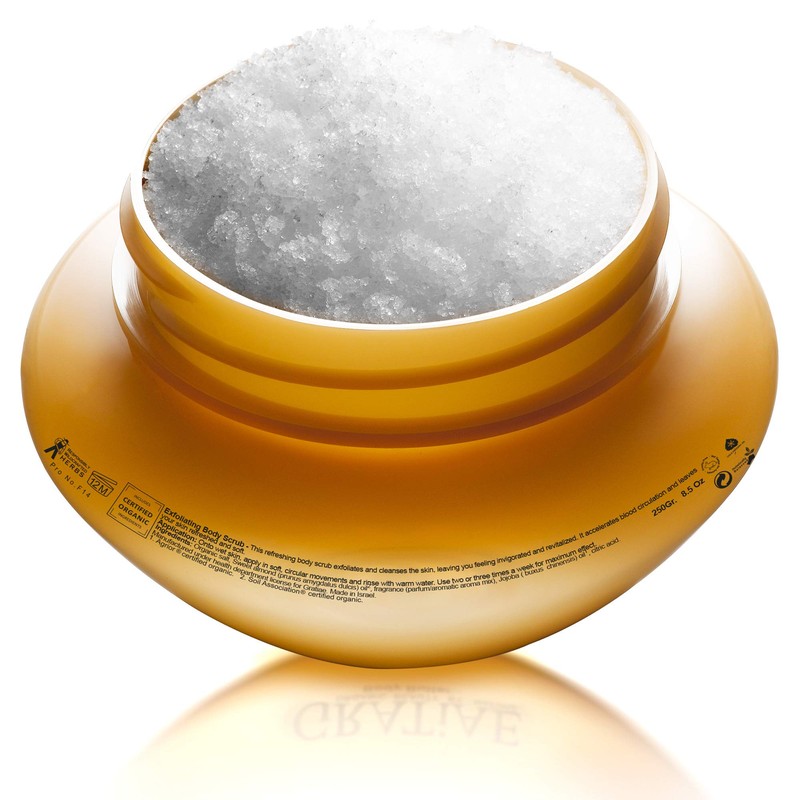 Gratiae Organics Exfoliating Body Scrub, Apple and Green Tea for