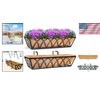 24-Inch Rust-Resistant Planter Box Set with Coco Liner for Indoor/Outdoor