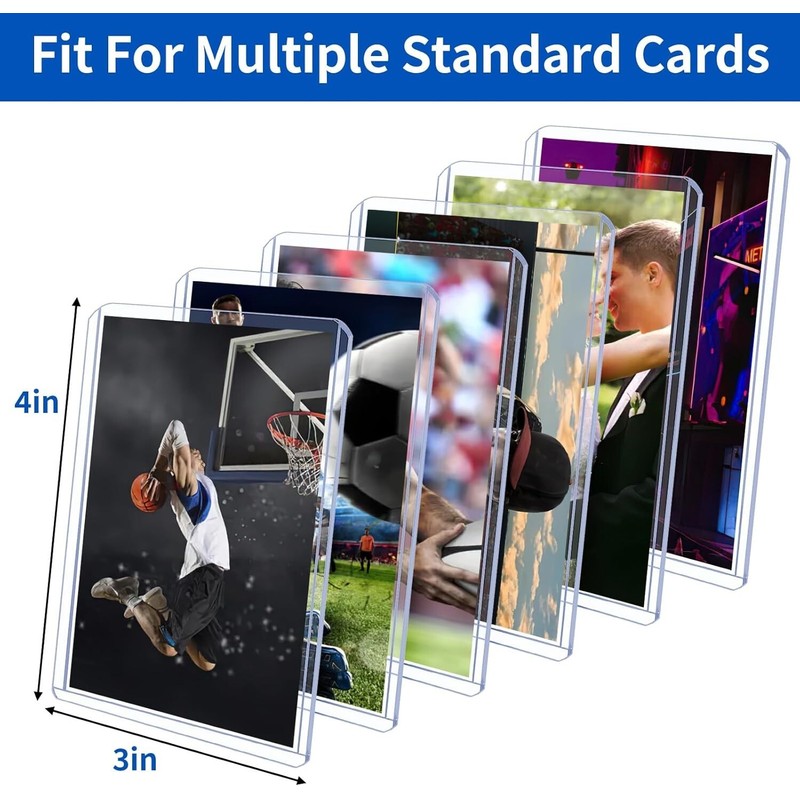 Svalor Trading Card Sleeves Hard Plastic Clear Case Holder 42Pc