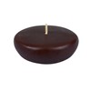 Zest Candle 24-Piece Floating Candles, 2.25-Inch, Brown