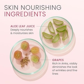 Crema anti-arrugas con Aloe vera y extracto de Uva, 1.69Oz/50ml