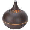 Wood Grain Home Humidifier Ultrasonic Aroma Diffuser with LED Light