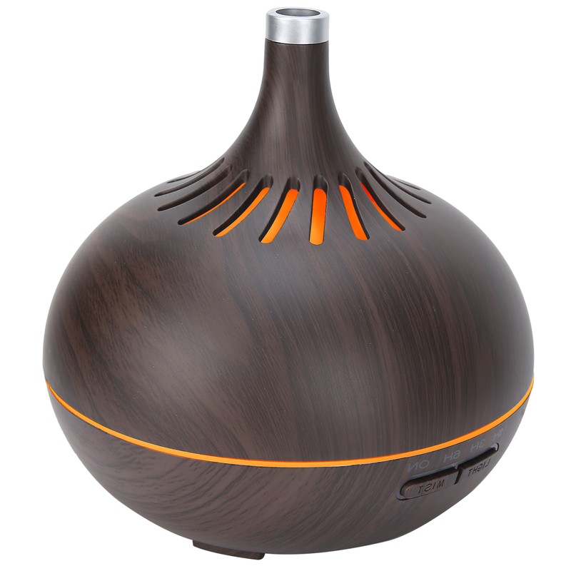 Wood Grain Home Humidifier Ultrasonic Aroma Diffuser with LED Light