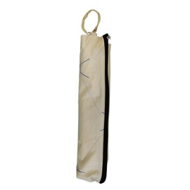 Women's Folding Umbrella, Ribs, 21.7 inches (55 cm), Stylish, Ribbon Pattern, Lightweight, Aluminum, Durable, Windproof, Fiberglass, Easy Storage, Large, Zippered Storage Bag, Yellow
