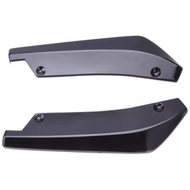 RONTCOS Glossy Black Rear Bumper Diffuser Splitter Canards Fins Spoiler Mudguards Protector for Chevy Camaro SS RS LT