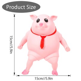 Stress Ball, A Doodled Lightweight Pig Anti-Stress Toy Pig Squeeze Toy Stress Balls The Perfect Anti-Stress Toy for Adults and Children