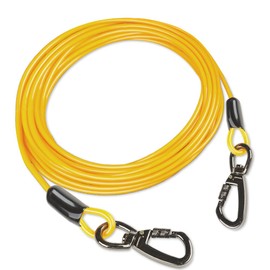 Cwlovys Dog tie Out Cable, 10/20/25/30/50/70/100 feet, Suitable for Dogs up to 350 pounds, Dog Cable with Swivel Buckle, Lightweight, Non-Winding, for Outdoor Camping, Yard Dog Cable