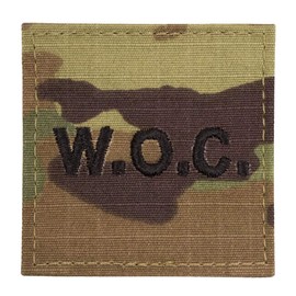 Uniform Accessories Unlimited Inc Warrant Officer Candidate WOC Scorpion OCP Rank Insignia With Fastener-BLACK WOC