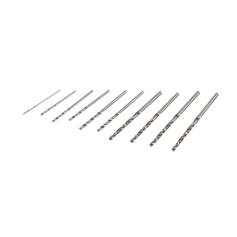 HALJIA 10 Pieces Twist Drill Bits Hand Woodworking Drill Precision
