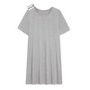 AVIIER 100% Cotton Hospital Gowns for Women Open Back Tear