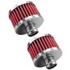 2Pcs Car Air Filter, Universal 23mm Air Intake Filter for