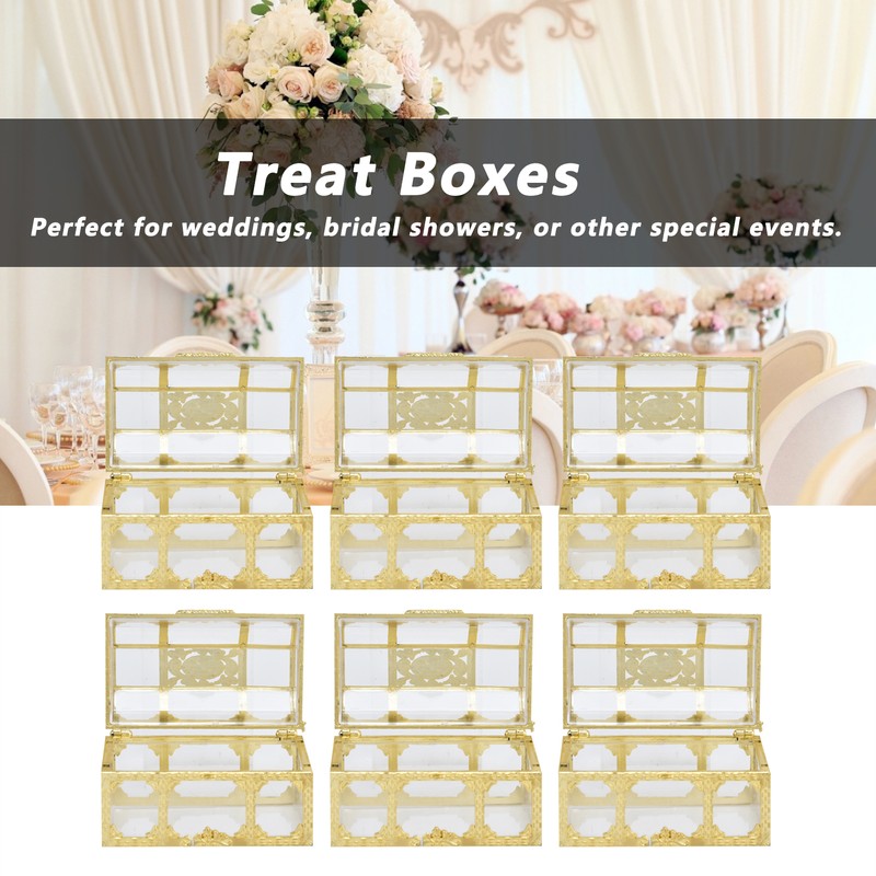 12PCS Hollow Out Candy Box Chocolate Gift Treat Boxes Container