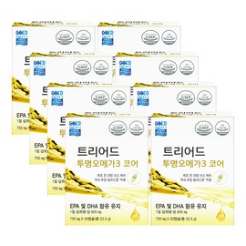 Cellonics Triad Transparent Omega3 Core 750mgX30capsulesX8 / 셀로닉스 트리어드 투명 오메가3 코어 750mgX30캡슐X8개