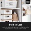 SmartStore 13L Recycled Plastic Storage Basket with handles - Taupe