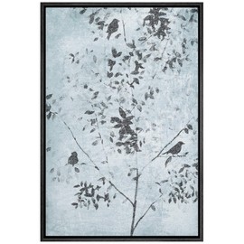 SIGNWIN Framed Canvas Wall Art Birds on Tree Canvas Prints Home Artwork Decoration for Living Room,Bedroom - 24x36 inches