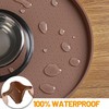 Hubulk 100% Waterproof Silicone Pet Feeding Mat with Raised Edge