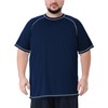 playera de natación grande y alta para hombre, protección solar,
