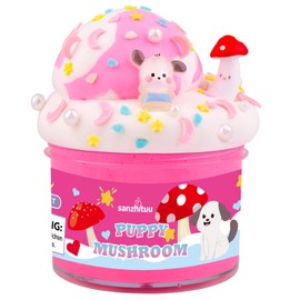 Sanzhituu Butter Slime for Kids, Pink Slime Kit for Girls Ages 8-12, Toy for Girls and Boys, 7oz. Kids Slime Set Party Kit Goodie Bag Stuffers with Cute Slime Charms, Perfect for Birthday Gift