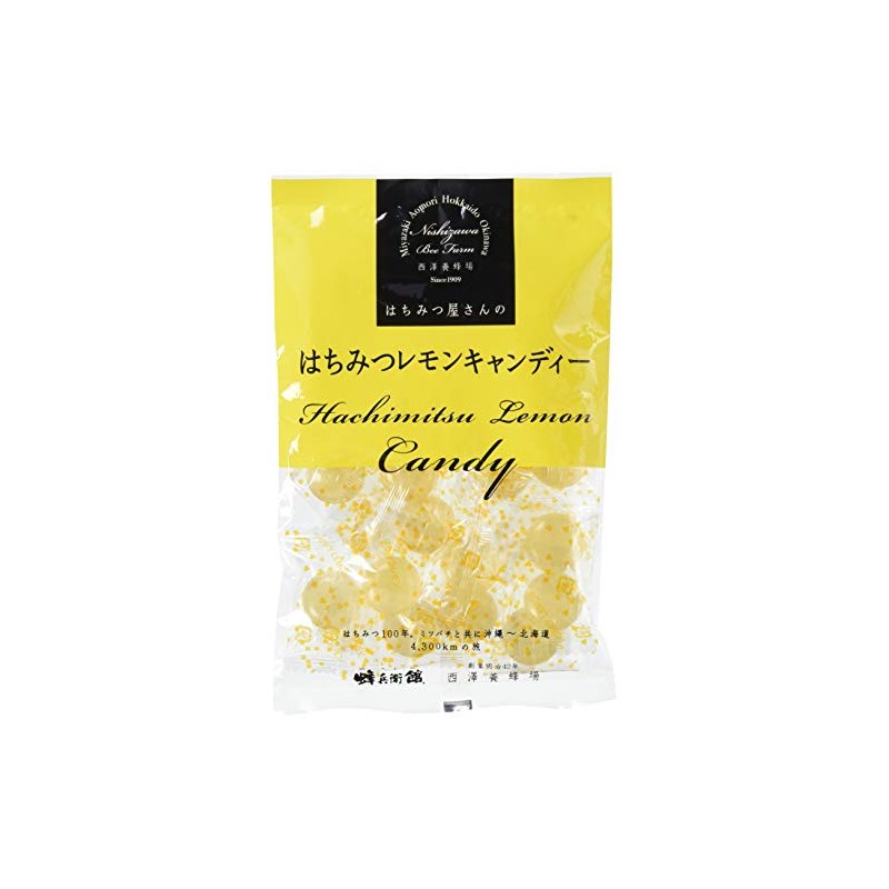 Nishizawa Apiary Honey Lemon Candy, 3.5 oz (100 g)