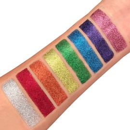 Moon Glitter Classic Ultra Fine Glitter Dust - 100% Cosmetic Glitter for Face, Body, Nails, Hair and Lips - 5g - Red
