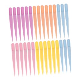 TEHAUX 100Pcs Multi Function Eyelash Tweezers Set Straight Tip Applicators for Eyebrow and Lash Application Durable and Safe Tools for Women for Curling and Mascara Use