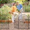 ADAVIN Garden Fence Animal Barrier with Gate 32 in(H)×17.5 Ft(L)