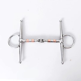 Juhua Stainless Steel Horse Bit Copper Mouth Oval Link Loose Ring Snaffle Bit - DI1551-125