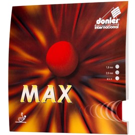 Donier Tischtennis Belag MAX | Ping Pong Beläge für Tischtennis Schläger und -Hölzer | Hergestellt in der EU | Hohe Geschwindigkeit, Beste Kontrolle (Rot)