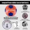 Longsail Foam Waterproof Soccer Ball USA Size 3,4,5 Kids Youth