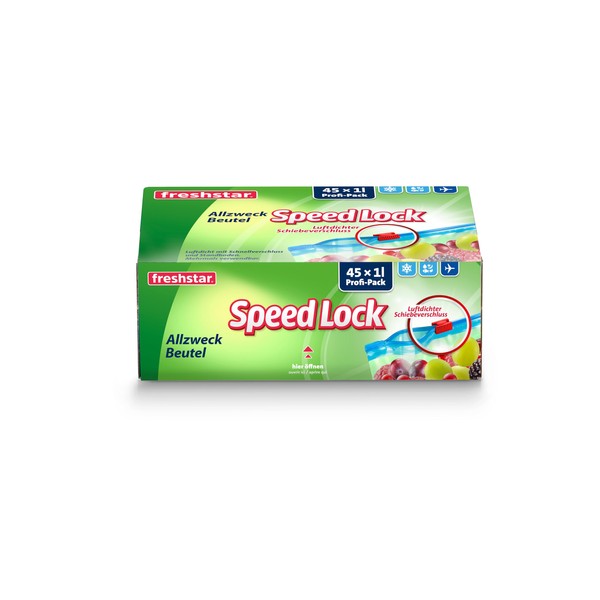 Freshstar Speed-Lock Freezer Bags 1.0 L Pack of 45 21