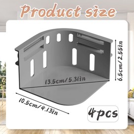 GZGRYTRC 4 Pcs Gray Bed Sheet Holder, Sheet Holders for Bedding, Fitted Sheet Clips, Secure Bed Sheets Firmly in Place, Sheet Holders with Lock Strips, Ideal for Home, Hotel, Dorm