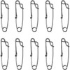 POFET 10Pcs Stainless Steel Long Line Longline Clip For Fishing
