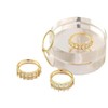 Gold Dainty Rings for Womem 18k Gold Plated Stackable Ring