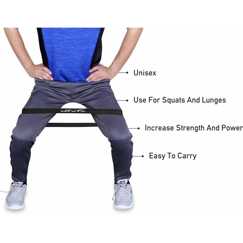 Nivia Level-3 Lateral 2.0 Resistance Band and Tubes, Dark Blue