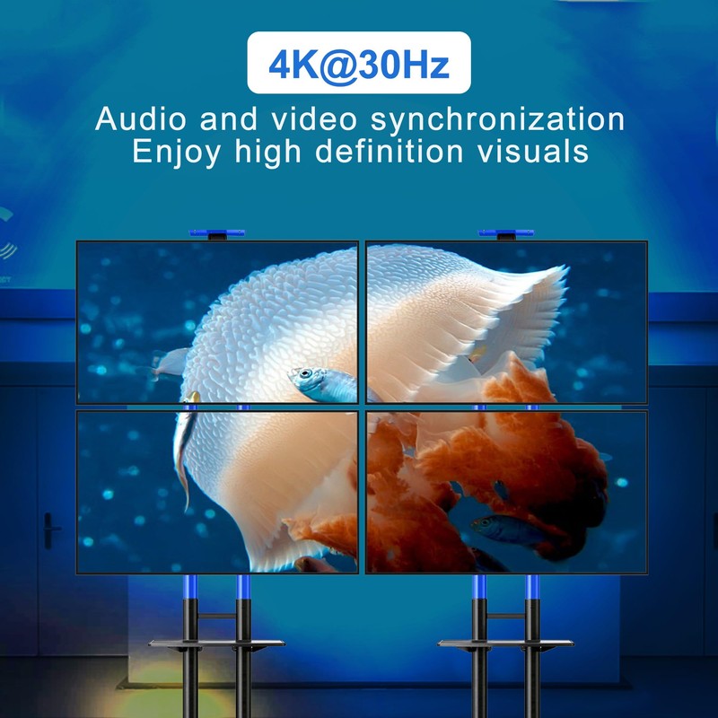 2x2 Video Wall Controller, 4K UHD Video Wall HDMI Splitter
