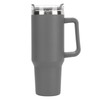40oz Stainless Steel Vacuum Insulation Water Mug with Handle Straw